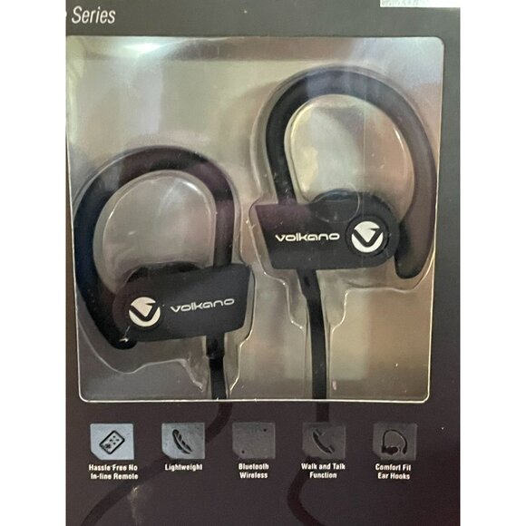 Volkano Race Series Wireless Bluetooth Stereo Earphones, Black (VK-1008-BK) - Picture 5 of 9